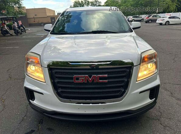 2GKFLSEK8H6121583 2017 GMC TERRAIN White Widok z tyłu