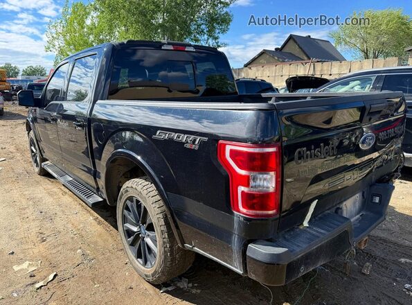 1FTEW1E42KFC90537 2019 FORD F150 Black Передня права чверть
