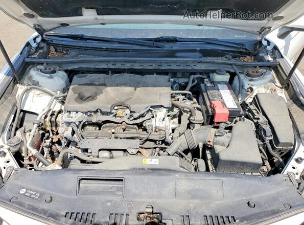 4T1B11HK0JU641494 2018 TOYOTA CAMRY White Vista del compartimento del motor