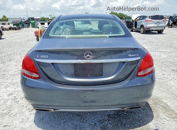 55SWF4KB7GU158196 2016 MERCEDES-BENZ C Gray Widok wnętrza z przodu