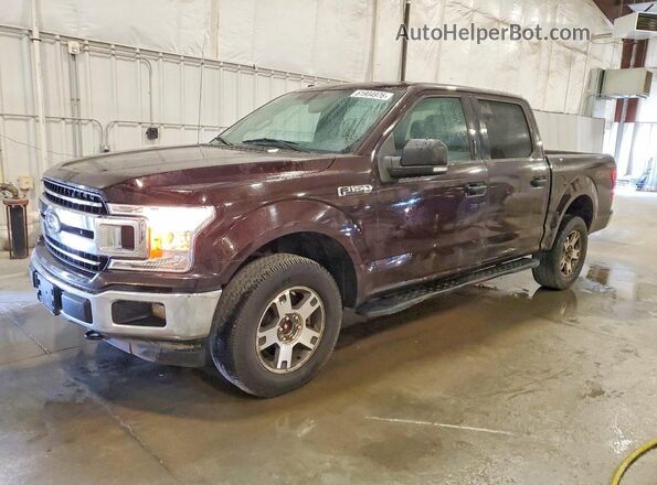 1FTEW1E57JKF43012 2018 FORD F150 Burgundy Հետևի ձախ