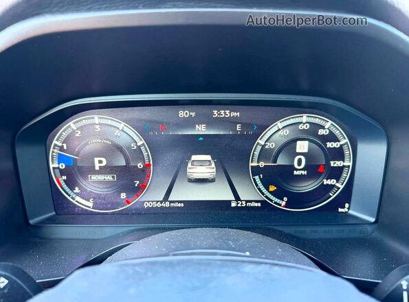 JA4J4UA86PZ035114 2023 MITSUBISHI OUTLANDER Black Вид панелі приладів