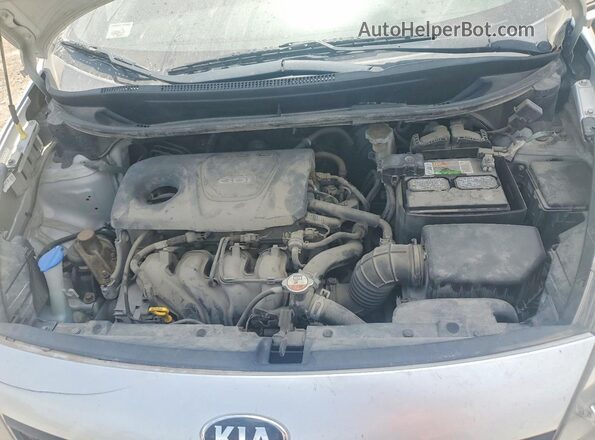 KNADM4A35H6108206 2017 KIA RIO Silver ძრავის განყოფილების ხედი