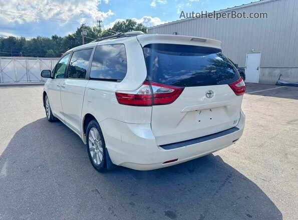 5TDDZ3DC4HS159092 2017 TOYOTA SIENNA White Задня права чверть