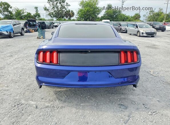1FA6P8CF2G5321805 2016 FORD MUSTANG Blue Вид салону спереду