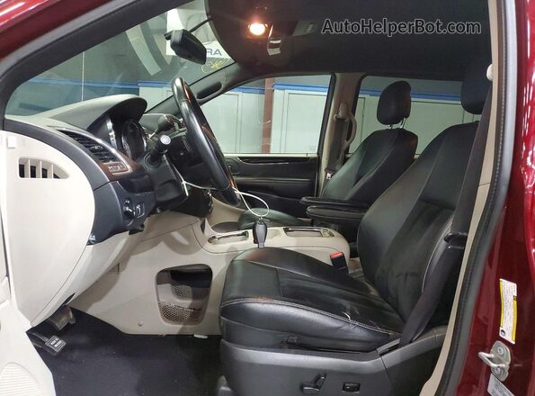 2C4RDGCG5HR714558 2017 DODGE CARAVAN Burgundy Vista del salpicadero