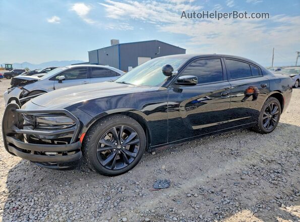 2C3CDXJG9NH101731 2022 DODGE CHARGER Black Հետևի ձախ