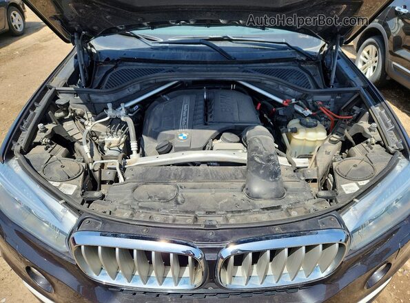 5UXKR0C3XH0V77052 2017 BMW X5 Черный Вид подкапотного пространства