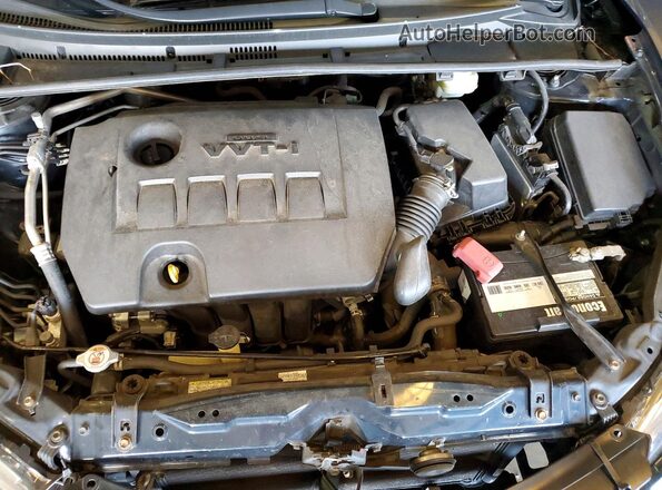 2T1BURHE6KC185813 2019 TOYOTA COROLLA Blue Vista del compartimento del motor