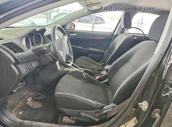 JA32U2FU3HU012259 2017 MITSUBISHI LANCER Black Widok deski rozdzielczej