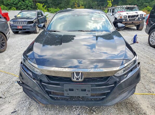 1HGCV1F37KA113545 2019 HONDA ACCORD Black Vista trasera