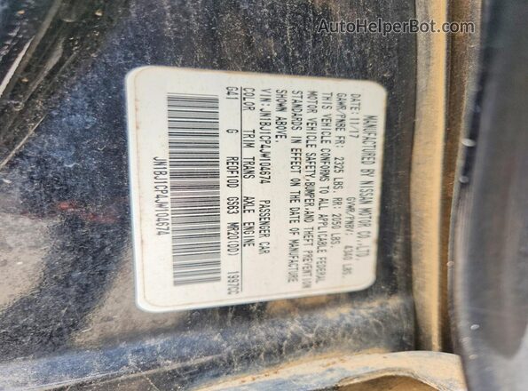 JN1BJ1CP4JW104674 2018 NISSAN ROGUE Black VIN կոդի պիտակի տեսք