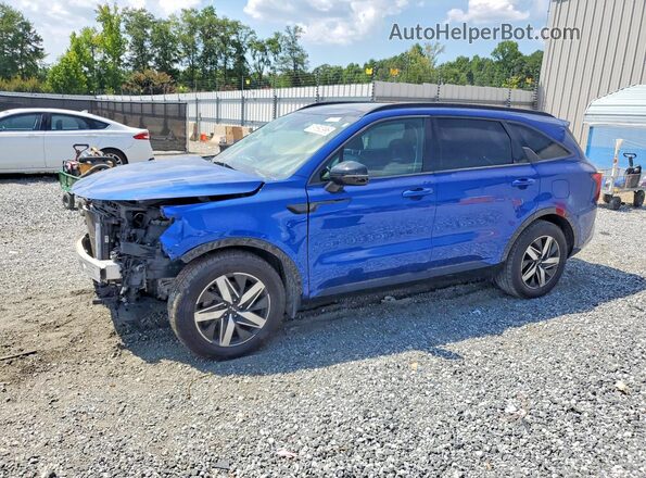 5XYRL4LC6NG134833 2022 KIA SORENTO Blue Rear left