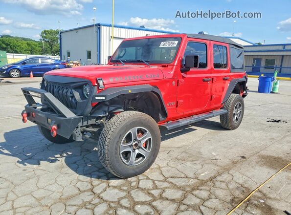 1C4HJXFN9LW152954 2020 JEEP WRANGLER Red უკანა მარცხენა
