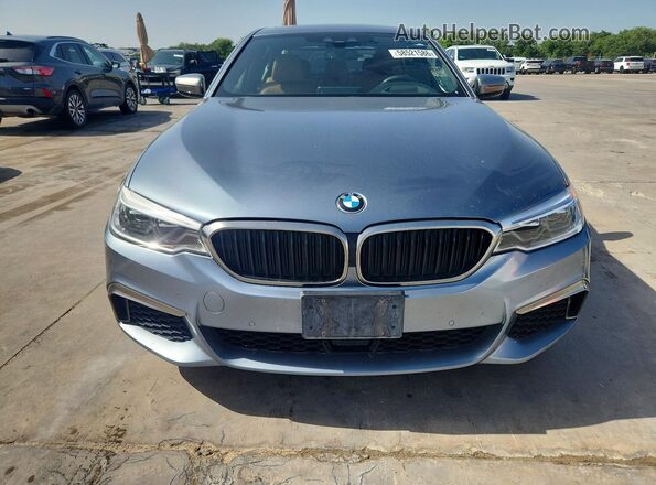 WBAJB9C5XJB035786 2018 BMW M5 Blue Widok z tyłu