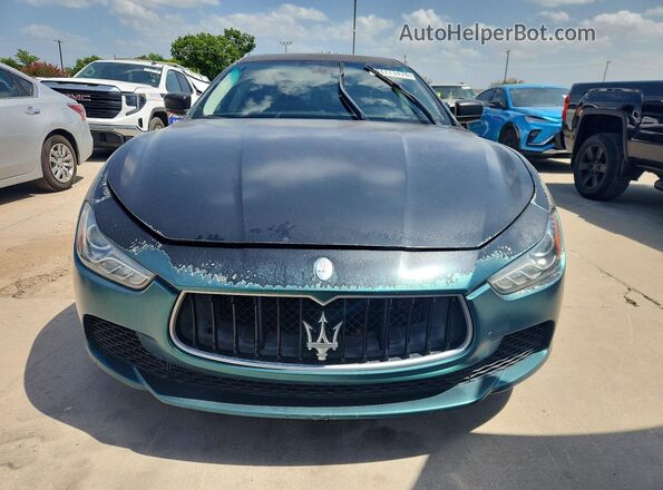 ZAM57XSAXG1172116 2016 MASERATI GHIBLI Green Rear view