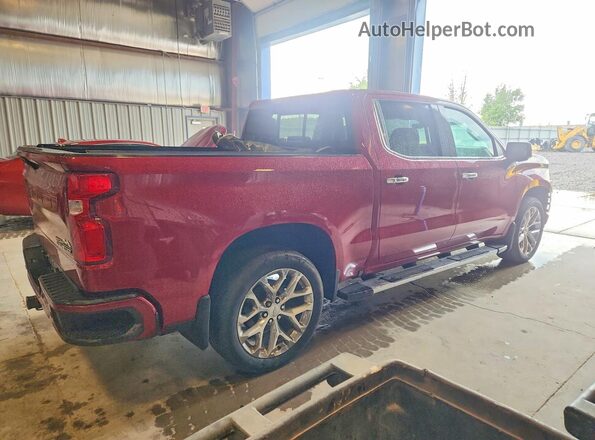 3GCUYHEL0MG186281 2021 CHEVROLET SILVERADO Red Przód prawy