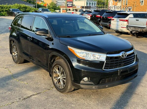 5TDJKRFH1GS245106 2016 TOYOTA HIGHLANDER Black Vista frontal