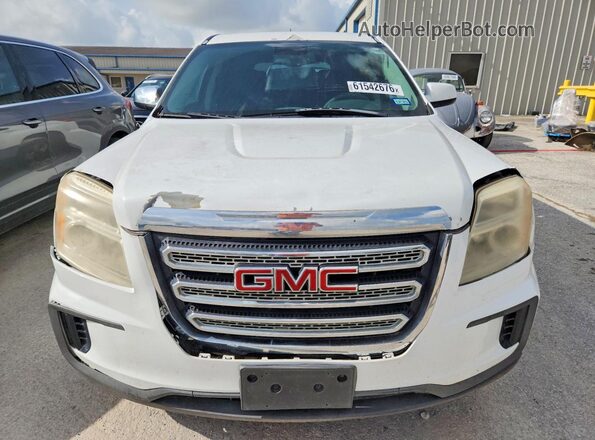 2GKALMEK6G6128438 2016 GMC TERRAIN White Vista trasera