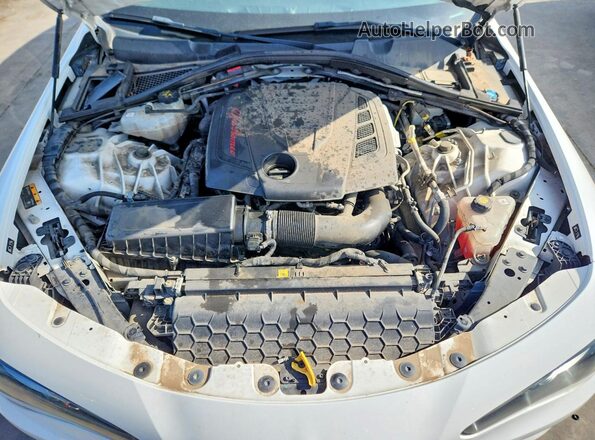 ZARFAMAN7K7622765 2019 ALFA ROMEO GIULIA White Vista del compartimento del motor