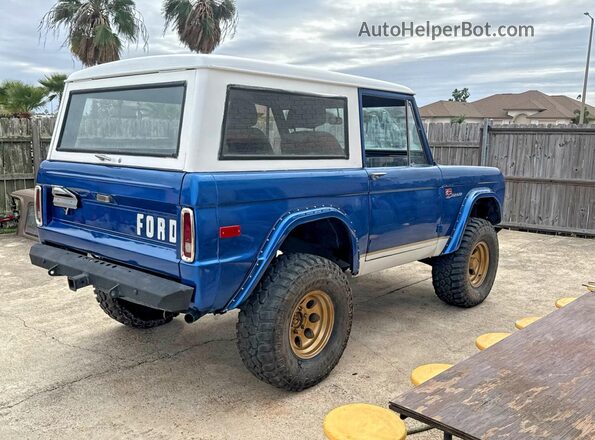 1D37281C0L0 1966 FORD BRONCO Синий Вид спереди