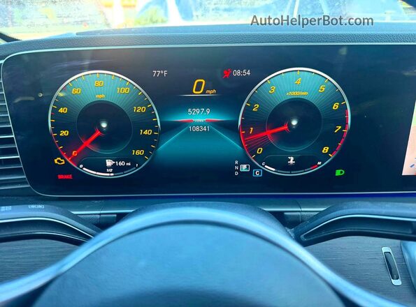 4JGFB4KB0LA034105 2020 MERCEDES-BENZ GLE-CLASS Black Widok deski rozdzielczej