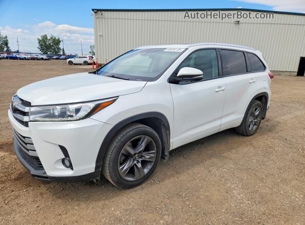5TDDZRFH8HS358139 2017 TOYOTA HIGHLANDER White Trasero izquierdo