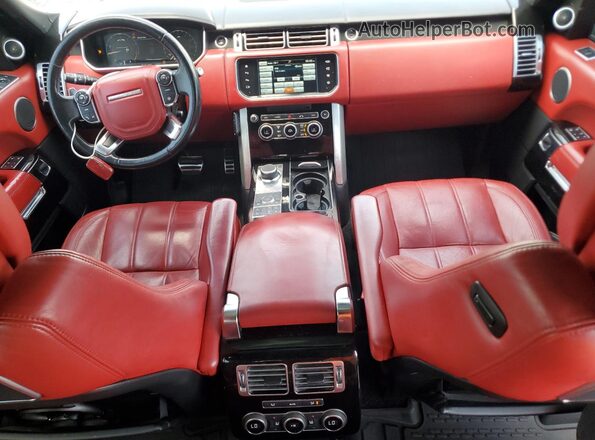 SALGV2EF2GA255500 2016 LAND ROVER RANGE Red Вид щитка приладів