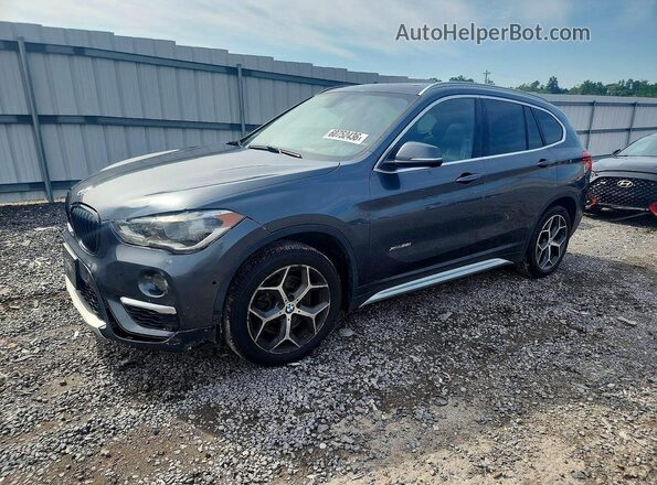 WBXHT3C33H5F72590 2017 BMW X1 Серый Задняя левая четверть