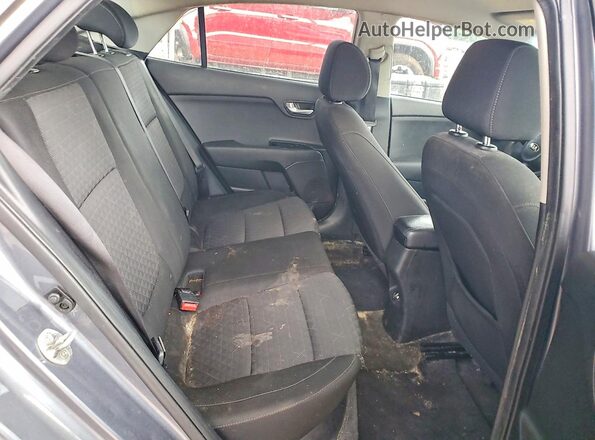 3KPA24AB5KE241620 2019 KIA RIO Gray Rear interior view