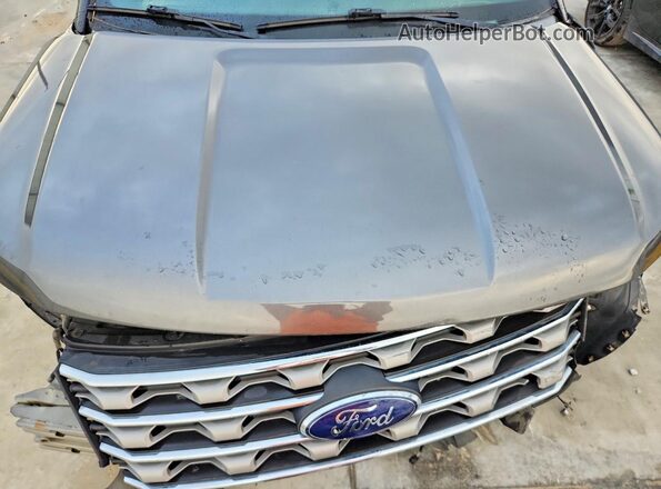 1FM5K8D8XHGC20985 2017 FORD EXPLORER Gray Vista de la etiqueta del VIN