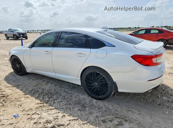 1HGCV1F31KA161963 2019 HONDA ACCORD Белый Задняя правая четверть