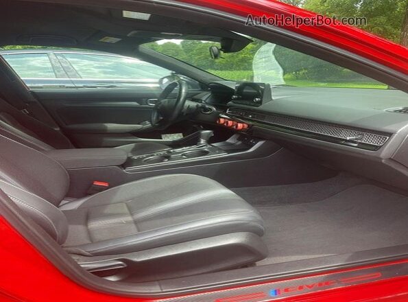 2HGFE2F59NH606346 2022 HONDA CIVIC Red Rear view