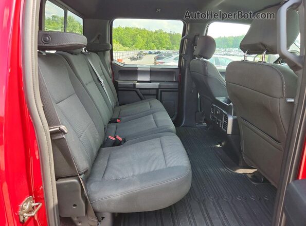 1FTFW1EG8HFB28547 2017 FORD F150 Red უკანა სალონის ხედი