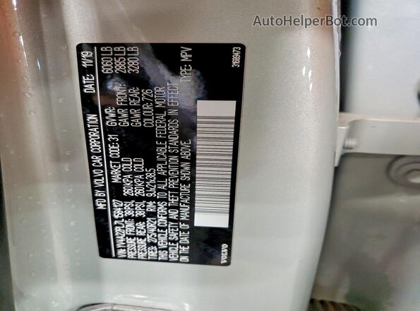 YV4A22PL7L1584127 2020 VOLVO XC90 Gray 