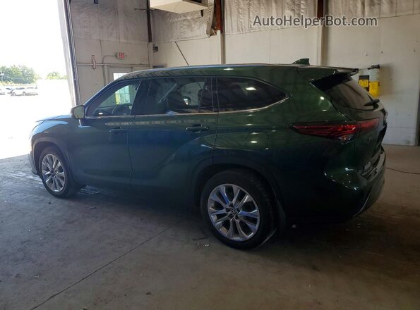 5TDKDRBH4PS500349 2023 TOYOTA HIGHLANDER Green Задня права чверть