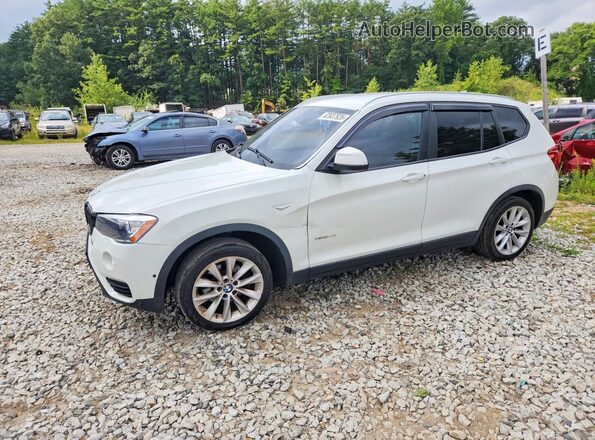 5UXWX9C36H0W71747 2017 BMW X3 White Trasero izquierdo