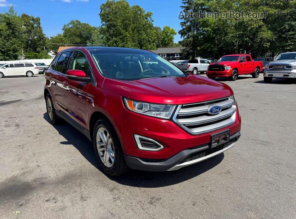 2FMPK4J9XGBB55656 2016 FORD EDGE Red Widok z przodu