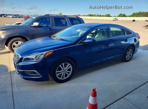 5NPE24AF6HH570805 2017 HYUNDAI SONATA Синий Задняя левая четверть