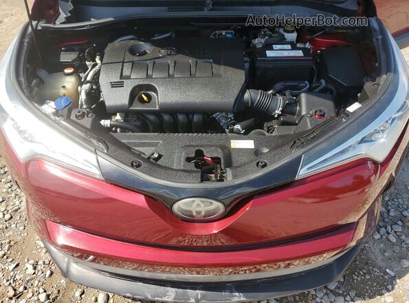 NMTKHMBX6JR002626 2018 TOYOTA C-HR Red Շարժիչի բաժամունքի տեսք