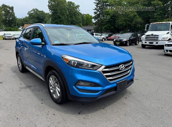 KM8J3CA4XJU622030 2018 HYUNDAI TUCSON Blue Вид спереду