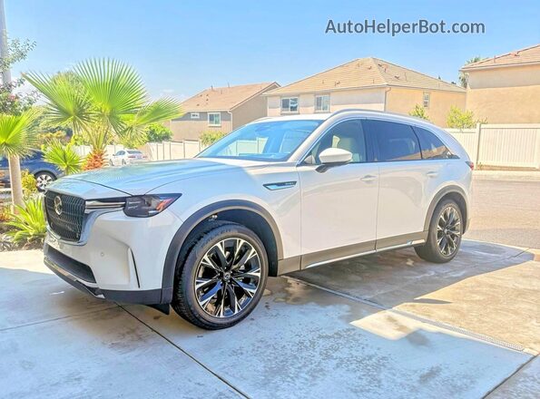 JM3KKEHA8R1181974 2024 MAZDA CX-90 Белый Задняя правая четверть