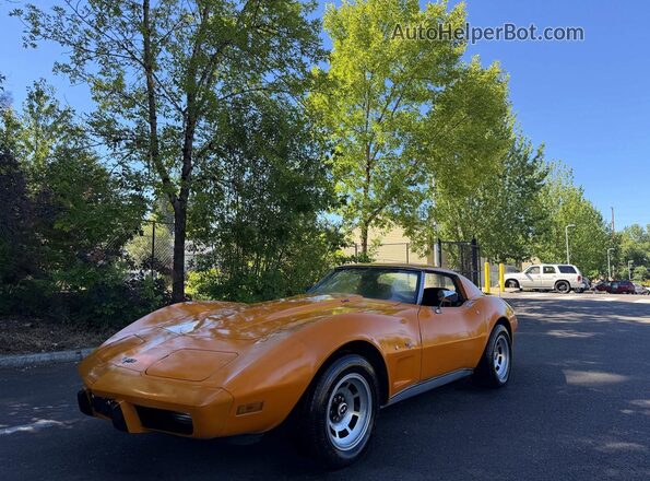 1Z37L7S410519 1977 CHEVROLET CORVETTE Оранжевый Задняя правая четверть