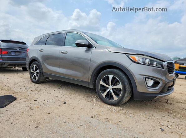 5XYPH4A50HG235092 2017 KIA SORENTO Gray Vista frontal