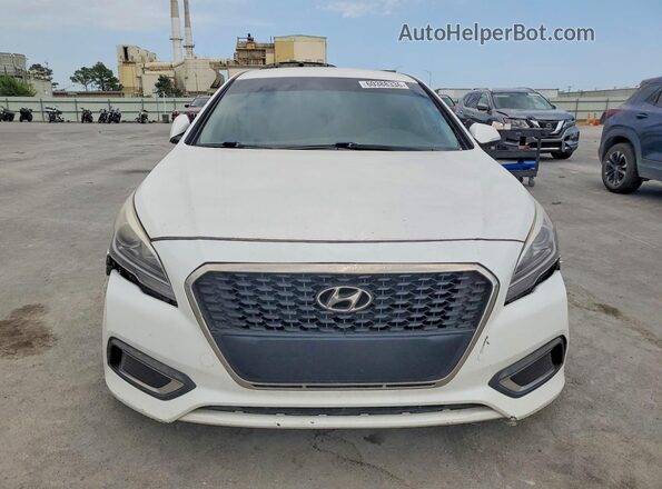 KMHE24L18GA021710 2016 HYUNDAI SONATA White უკანა ხედი