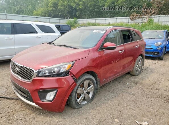 5XYPKDA54GG096097 2016 KIA SORENTO Красный Задняя левая четверть