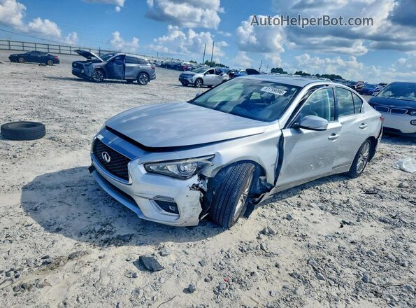 JN1EV7APXJM362927 2018 INFINITI Q50 Gray Rear left