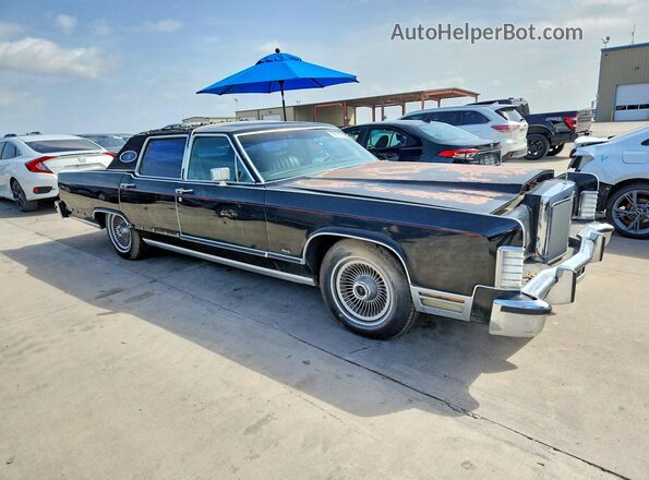 9Y82S678727 1979 LINCOLN CONTINENTA Black Przód prawy