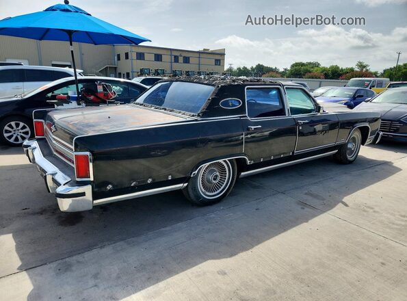 9Y82S678727 1979 LINCOLN CONTINENTA Black Tył prawy
