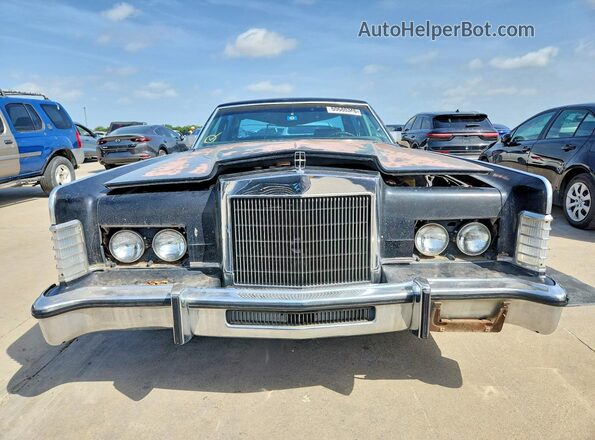 9Y82S678727 1979 LINCOLN CONTINENTA Black Widok z przodu